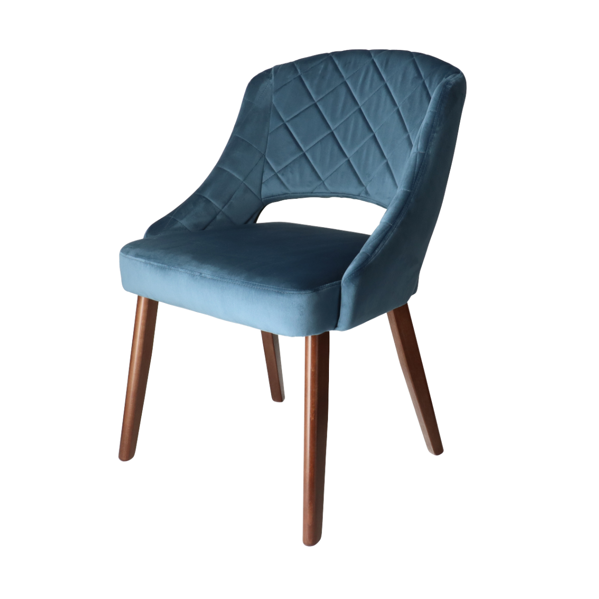 DN AMANDA  Blue classic Upholstered indoor bar stool